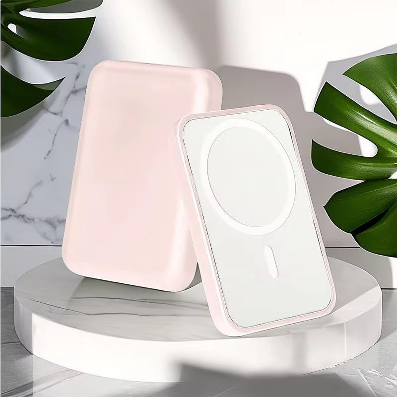 Multi-Colour Magnetic Magsafe External Battery Protective Case for Apple Portable Power Bank Protective Case Matte